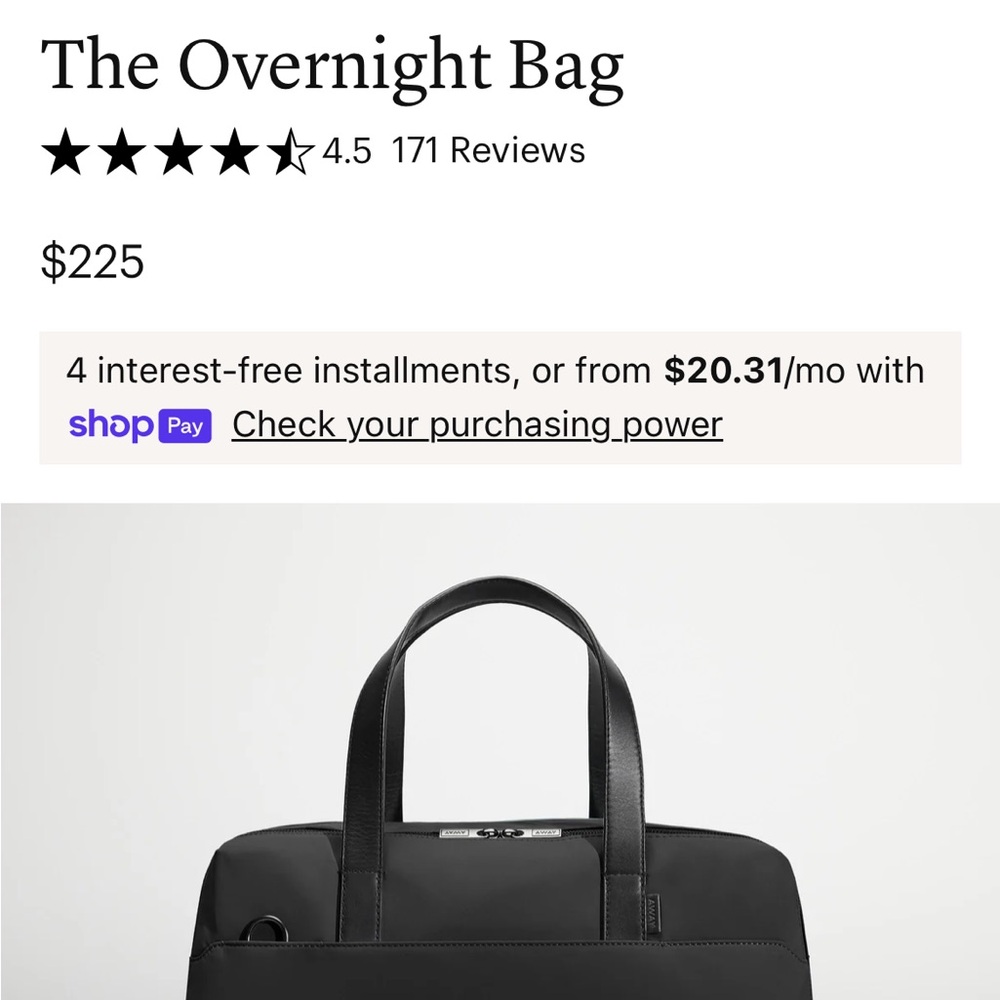 Away - The Overnight Bag